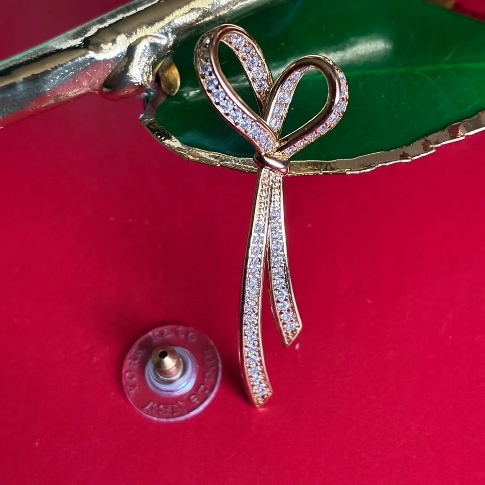 KATE SPADE Earrings,Kate Spade Gold Bow Earrings